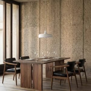 OEM white oak armchair with armrests manufactured by furniture factory